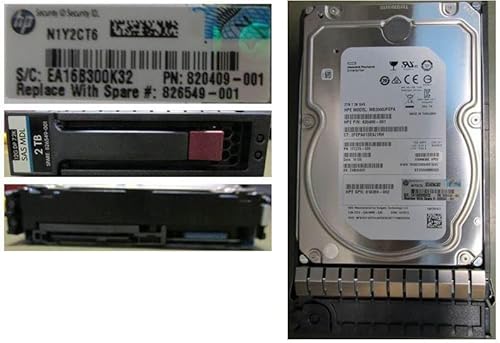 Hewlett Packard Enterprise HD 2TB 12G 7.2K 3.5 SAS MDL、826072-B21。
