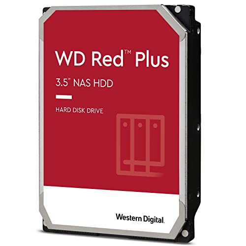 WD Red Plus 3TB NAS 3.5インチ 内蔵ハードドライブ - 5,400 RPMクラス、SATA 6 Gb/s、CMR、64MBキャッシュ。 WDBAVV0030HNC-WRSN