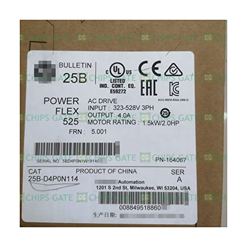 yesJRL 2021-2022 密封 25B-D4P0N114 PowerFlex 525 1.5kW 2Hp ACドライブ