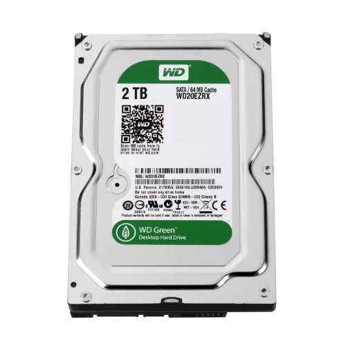 ウエスタンデジタル WD 2 TB Eco 3.5インチ デスクトップハードドライブ WD延長保証付き (フラストレーションフリーパッケージ) - グリーン