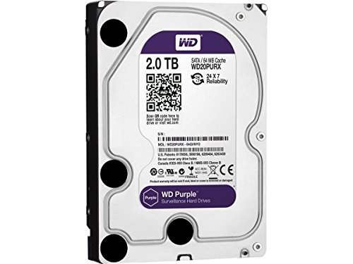CLASSYTEK WD Purple 2TB Surveillence Hard Drive: 1 to 8-bay: 3.5-inch, SATA 6 Gb/s, Intellipower, 64MB Cache WD20PURX by Western Digital [並行輸入品]