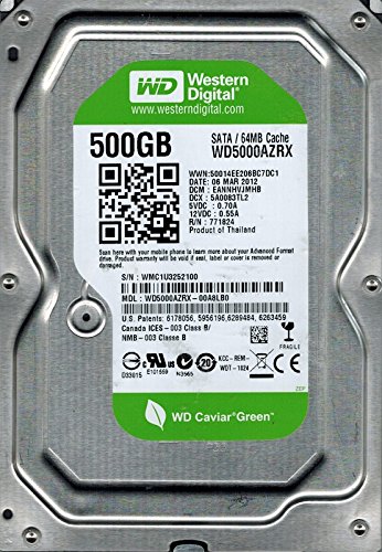 ウエスタンデジタル Western Digital wd5000azrx-00 a8lb0 500 GB DCM : eannhvjmhb