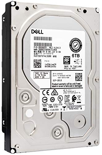 Dell XDN2G 0XDN2G 6TB SAS 12Gb/s 3.5-Inch LFF 7.2K RPM Bare HDD | Hitachi Enterprise Data Center Hard Drive | HUS726T6TAL5200 | No Tray | Bundle with Compatily Carrier-Install Screwdriver Kit