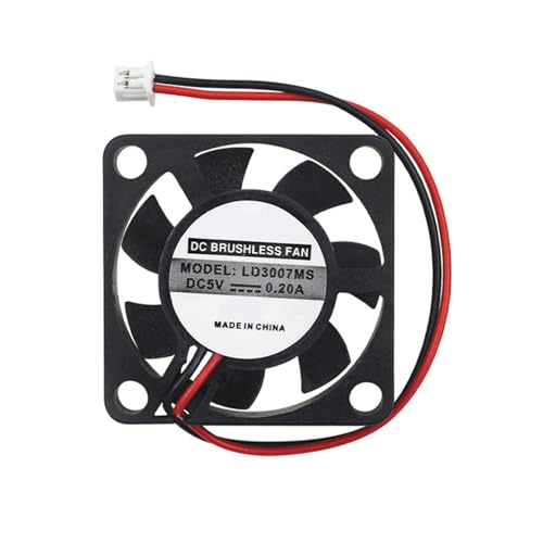 AOUGO DC5V PC冷却ファン効率的なヒートシンク2ピン1.25mmシングルボード用接続PC静かな30dBで動作するシングルボードコンピューター冷却