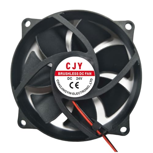KRYTJACZ 2 高速 90mm コンピュータファン 12V / 24V CPU キャビネットワークステーション用低ノイズ冷却 熱管理 静かなコンピュータ冷却ファン ABS
