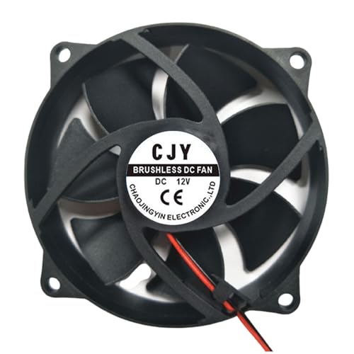 KRYTJACZ 2 高速 90mm コンピュータファン 12V / 24V CPU キャビネットワークステーション用低ノイズ冷却 熱管理 静かなコンピュータ冷却ファン ABS