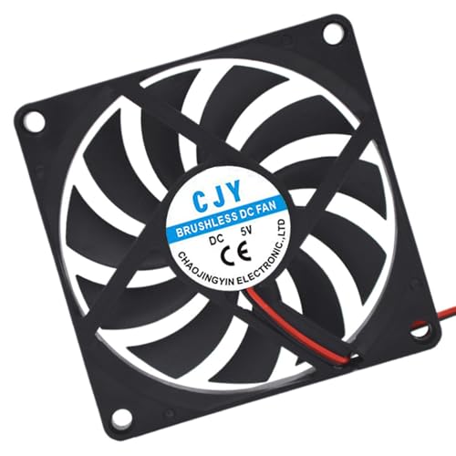 Sxrdex ゲーミングPCサーバー用の強力な80mmコンピューター冷却ファン熱散逸コンピュータールーターCPUキャビネットアクセサリー静かな冷却ファン