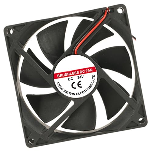 ZISOUM 9225コンピューター冷却ファン92mm低ノイズデザインABS高気流ソリューション5/12/24Vプリンターとサーバーラック静かなPCケースファン