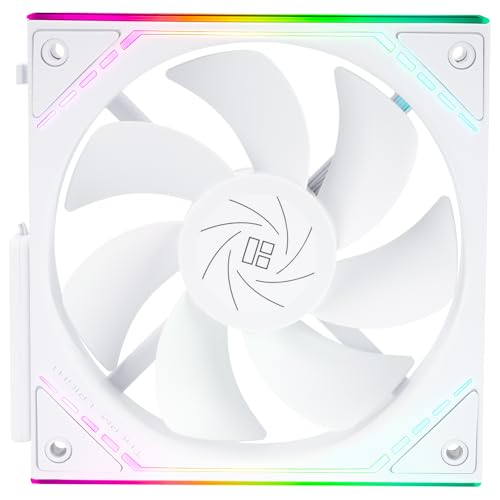 THERMALRIGHT TL-M12QRWシャーシファン-120mm静音、無線スプライスシャーシファン、積木スプライスファン、Infinity Mirror ARGB照明効果、逆ファンブレード設計、新しい電源チップモジュールは配線管理を簡略化 M12QRW D4