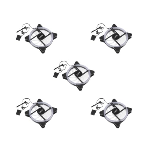 Tityvirnix 5のセットPC 4色ライトループ用12 cmLEDコンピュータケース冷却ファン