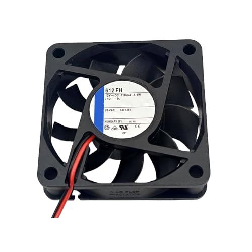 wenzhan 冷却ファン に適合する Ebmpapst 612FH DC12V 118mA 1.4W 6CM 2Lines