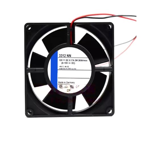 冷却ファン に適合する Ebmpapst 3312NN DC12V 0.17A 2W 2650RPM 2Lines 0PIN