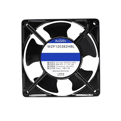 冷却ファン に適合する WUZHOUFAN WZF120382HBL AC220V/240V 0.11/0.14A 50/60Hz 18/21W 120*120*38MM