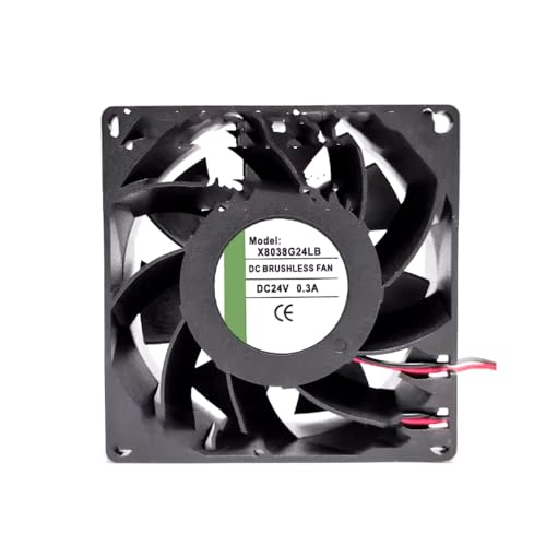 冷却ファン に適合する YH-XQF X8038G24LB DC24V 0.3A 8CM 2PIN