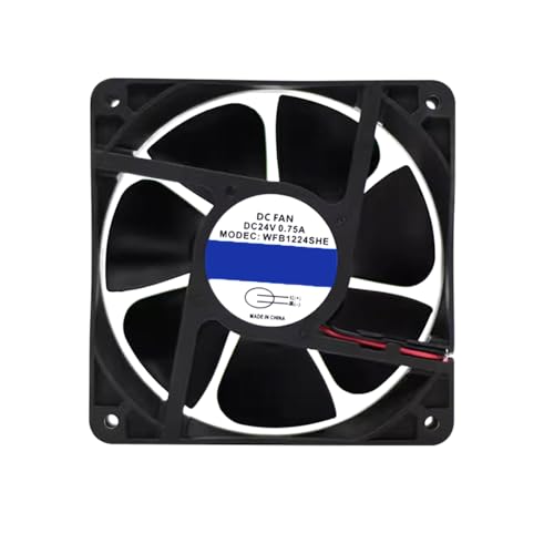 冷却ファン に適合する WUZHOUFAN WFB1224SHE DC24V 0.75A 18W 120*120*38MM 2PIN