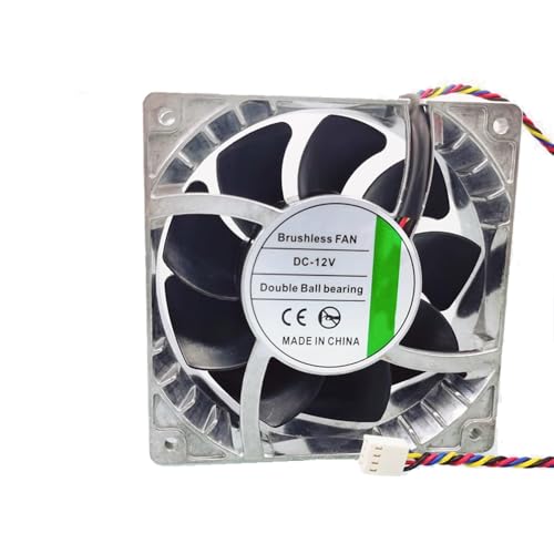 冷却ファンに適合するJIESAMMY 12038 120*120*38mm Double Ball bearing Aluminum shell バージョン DC12V 1.44A 4線式 4Pin新しい JSM12038_FS-1