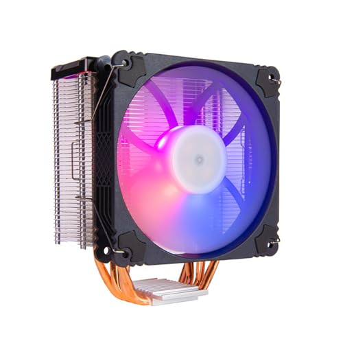 Rxgiasup 冷却 CPU ファン PWM 4Pin ARGB エアプロセッサラジエーター ゲーム用 PC デスクトップコンピュータアクセサリー デスクトップコンピュータ Argb 冷却