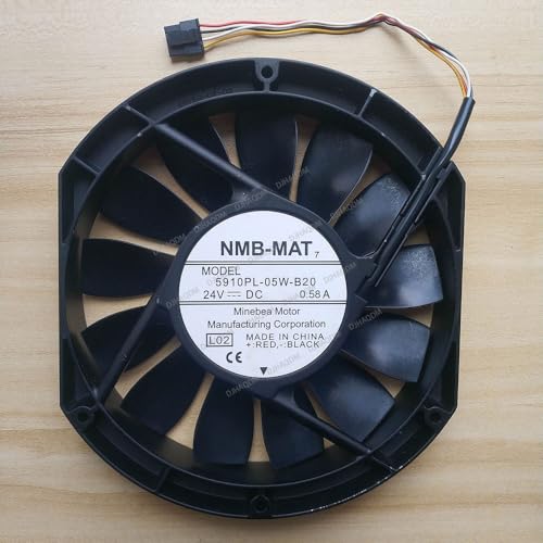 DJHAQDM 互換性があります NMB 5910PL-05W-B20 24V 0.58A 172x150x25mm 4-Wire 冷却ファン QM05036B2081