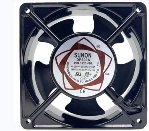Lanfu Margaret DP300A P/N 3123HBL 120x120x38mm 380V 0.08A 2線式冷却ファン。