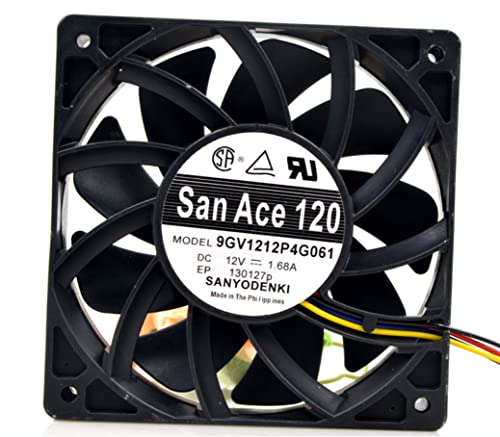 Lanfu Margaret 9GV1212P4G061 120x120x25mm DC12V 1.68A 4500RPM 100.3CFM 12CM 4線冷却ファン。