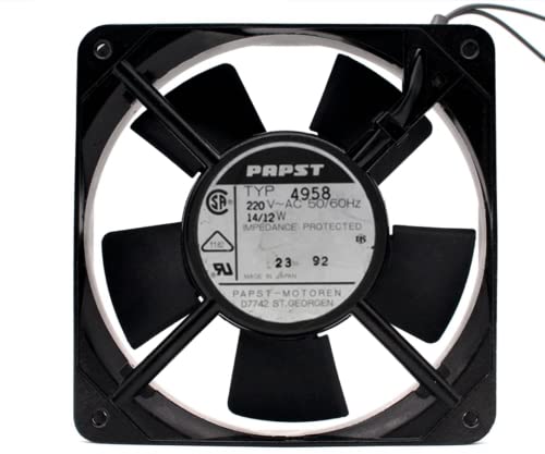 Lanfu Margaret TYP4958 120x120x25mm 220V 14/12W 12cm 2線式冷却ファン。