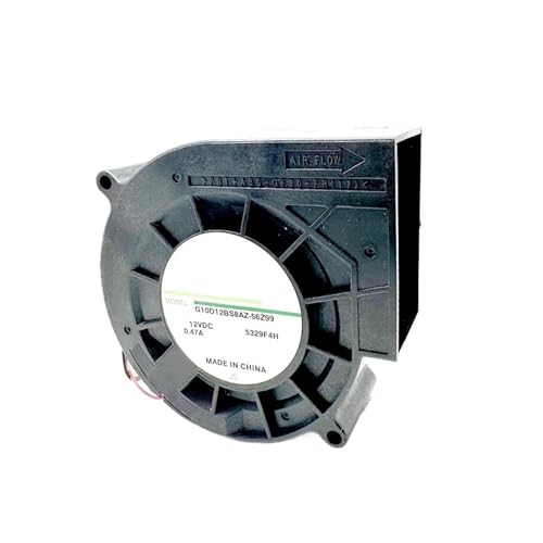 ZDAVSFR 97X97X33MM 9733 エアブロワー デュアルボールベアリング12V 0.47A G10D12BS8AZ-57Z99 タービン遠心ブロワーファン 4ワイヤー PWM(XH2.54 3ピン FG_NO RGB) 1個。