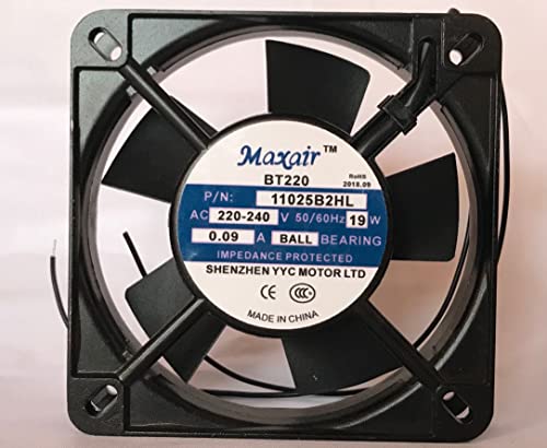 Lanfu Margaret 11025B2HL BT220 110x110x25mm 220 240V 0.09A 19W 3線冷却ファン。