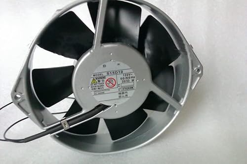 Ning Xiang AC100V 35/33W S15D10 17238 172mm 2線式オールメタル高温耐性冷却ファン。