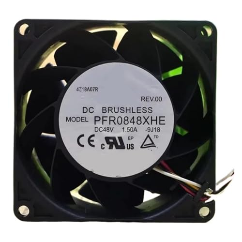 zyvpee 80x80x38mm PFR0848XHE 48V 1.5A 4ワイヤー 8cm 冷却ファン