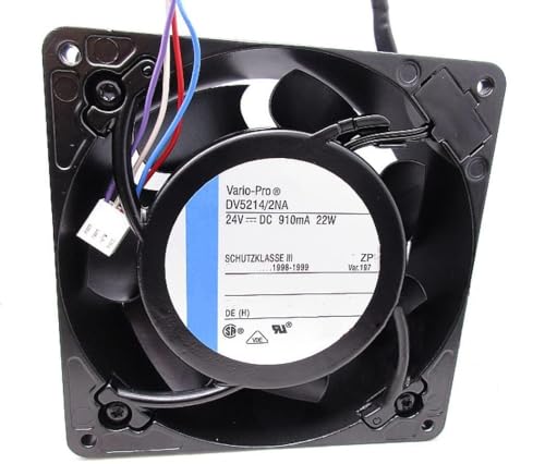 Denis Carey 24V DV5214/2NA 910mA 22W 12738 冷却ファン 127X127X38MM 4線