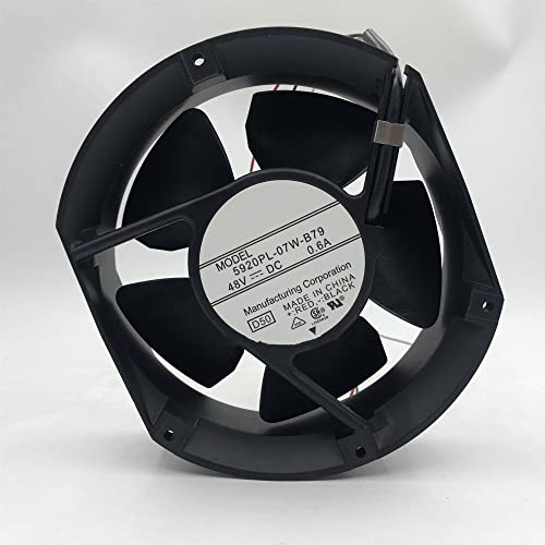 Ning Xiang DC48V 0.6A 5920PL-07W-B79 17250 172mm 3線冷却ファン。