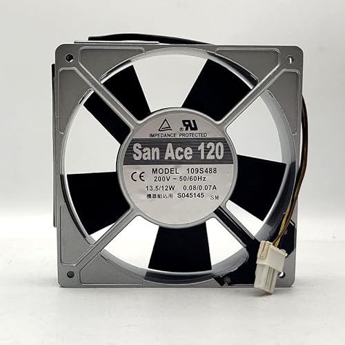 Ning Xiang AC200V 13.5/12W 0.08/0.07A 109S488 12025 12cm 3ワイヤー センサー冷却ファン付き
