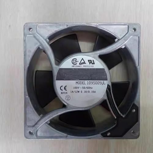 Ailsa Hexi 109S005UL AC 100V 0.18/0.16A 14/12W 50/60Hz 120x120x38mm 冷却ファン。