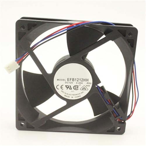 BGPHQLHOD EFB1212HH 12V 0.45A 4.8W 2800RPM 12cm 12025 120x120x25mm ダブルボールベアリング冷却ファン1個。