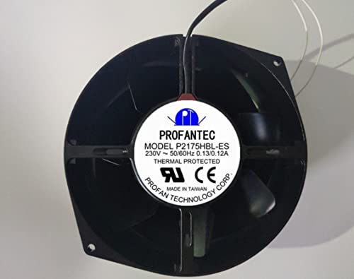 Lanfu Margaret P21755HBL-ES 172x150x55mm 230V 0.13/0.12A 2線式冷却ファン。
