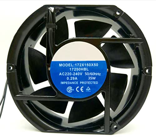Lawrence.Brown 172X150X50 220/240VAC 50/60Hz 0.29A 35W 172X150X51mm 2線冷却ファン