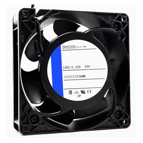 IZKKVNWYU DV5200 ファン 24DC-0.65A 127X127X38 2 ワイヤー 24V 冷却ファン