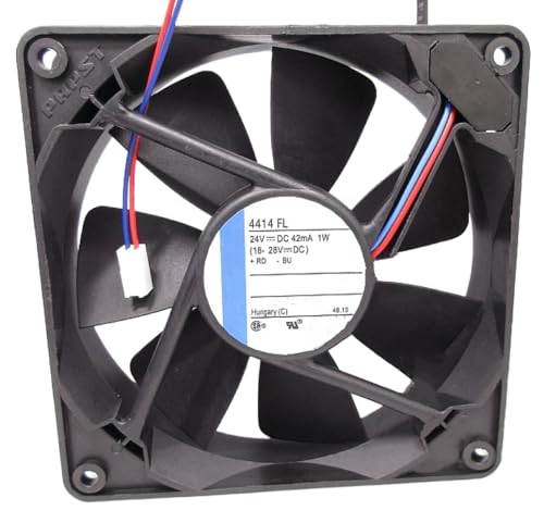 Denis Carey 24V 4414FL 50mA 1.2W 12025 冷却ファン 2線 4414 FL。