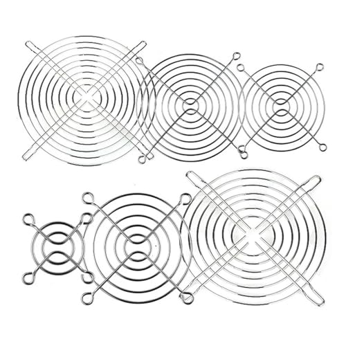 GQSSEFQCH シルバーメタルワイヤーフィンガープロテクターガード PCファングリル30mm 40mm 50mm 60mm 70mm 80mm 90mm 120mm 135mm 140mm 170mm 200mm 10個 (172mmグリル10個)