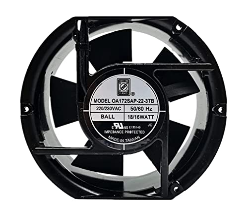kwfrhix OA172SAP-22-3TB ファン 220/230V 18/16W 172×150×51mm キャビネット冷却ファン