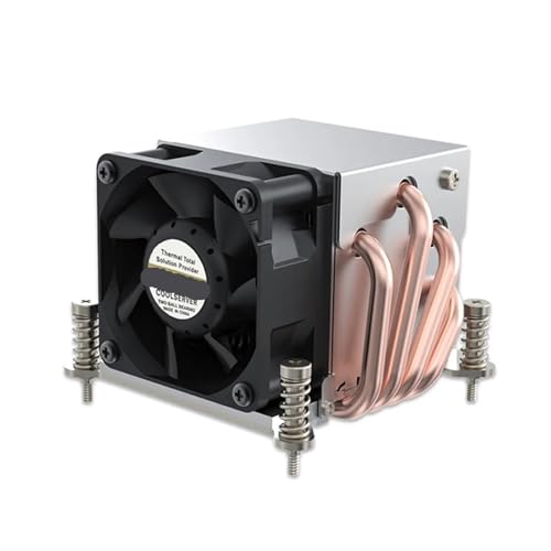 ZDAVSFR R63 4 ヒートパイプ 2U サーバー CPU クーラー ワークステーション コンピューター冷却ファン LGA2011 1700 115X AMD AM4(R63-1 LGA2011)用 1個。 RDSDTLRAV-BLACK-R63-1LGA2011-NORGB