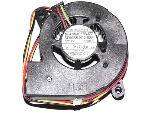 zyvpee SF6023LH12-02A 12V 170mA 3ワイヤー プロジェクターファン 冷却ファン