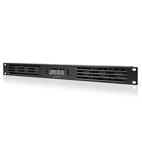 AC Infinity CLOUDPLATE T1-N ラック マウント ファン パネル 1U [吸気型] AV機器 ホームシアター ネットワーク関連機器 冷却 19インチラック用 AI-CPT1-N