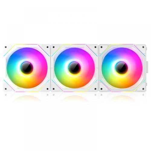 HDFEUt 冷却ファン TEUCER JM-1 120 ミリメートル ARGB LED コンピュータケース低ノイズ PWM 水冷システムと互換性(JM-1 Black Reverse) HDFEUt(ント) 789