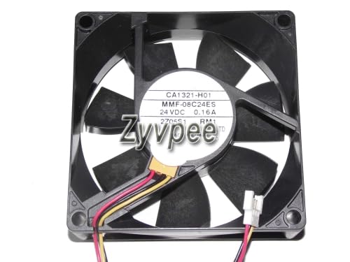 zyvpee 80MM MMF-08D24ES RM1 24V 0.16A CA1321-H01 3ワイヤー冷却ファン