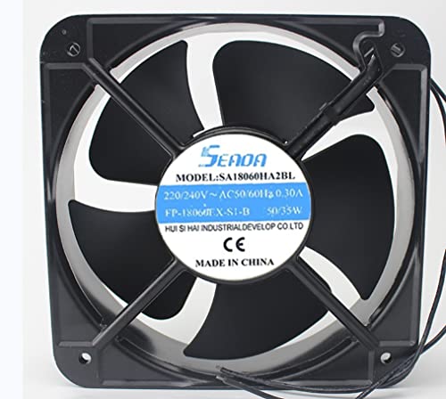 Lanfu Margaret SA18060HA2BL 180x180x60mm 220/240V 0.30A 50/35W 2ワイヤー冷却ファン