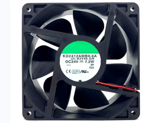 Lawrence.Brown KD2412AMBX-6A 24V 7.2W 12038 冷却ファン 120x38mm