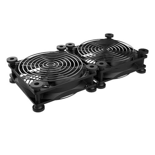 SEIRNHaBb 8CM/12CM/14CM USBファン コンピュータPCケースファン 120mm サイレントシャーシクーラーファン ネジ付き保護ネットUSBファン(USB-8CM-2Net-8RLS)。
