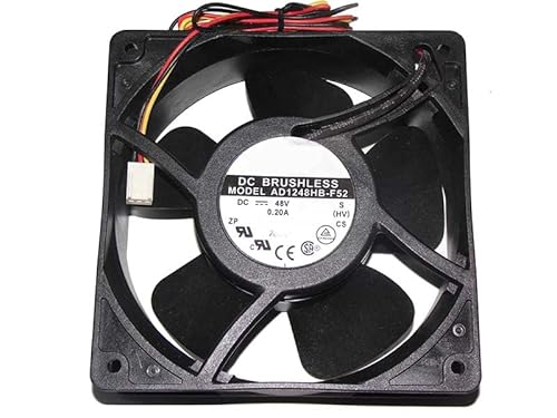 zyvpee 120x38mm AD1248HB-F52 48V 0.2A 3ワイヤー 12cm 冷却ファン