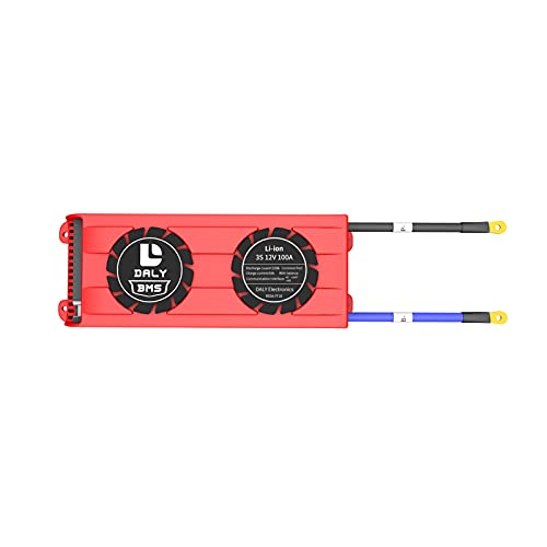 DALY Smart BMS リチウムイオン 3S 12V 100A プログラム可能なBluetoothモジュールと共通ポート冷却ファン付き